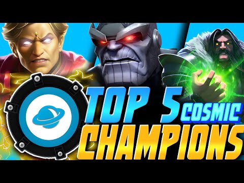 TOP 5 Cosmic Champions in Marvel Contest of Champions (MCOC) -  COSMIC Gods!