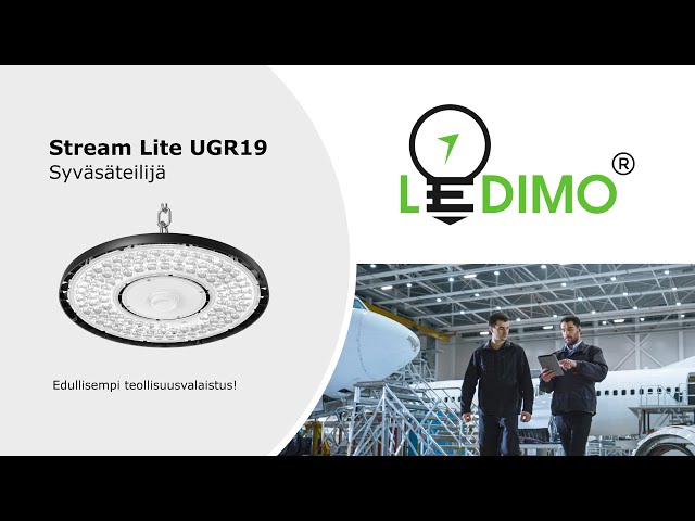 ledimo Höghöjdsarmatur stream lite ip65 100w 362mm 840 80deg