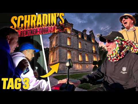 TAG 3 von SCHRADIN'S RENTNERTOUR 2.0👴🏻 HIDE & SEEK im HORROR-SCHLOSS👻🏰 + BRUTALE 70 km ETAPPE😱