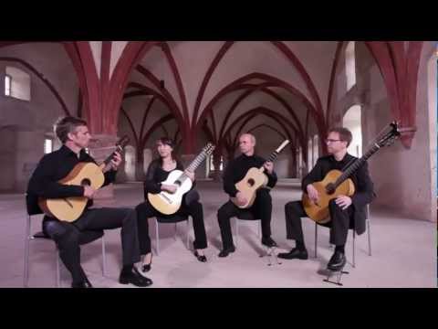 Barrios Guitar Quartet plays Santiago de Murcia - Fandango