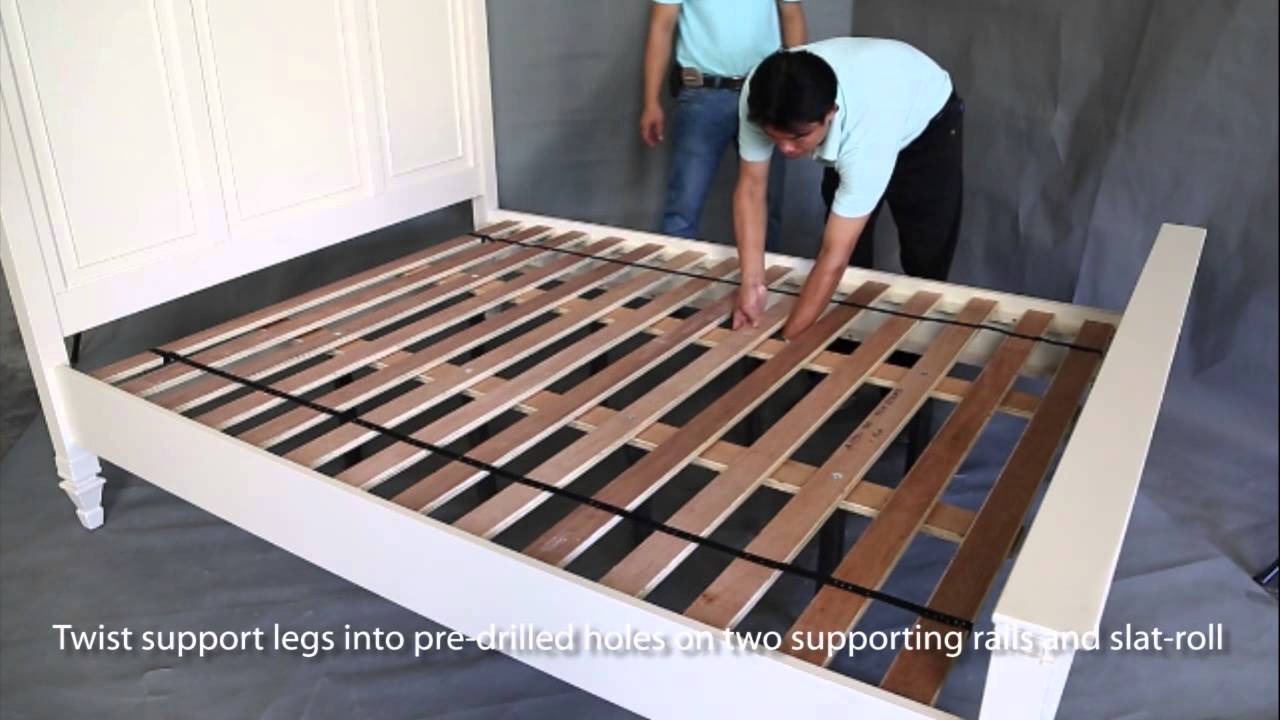 Watch video Instruction for Bed Assembly and Slat roll attachment for NZ customer Now Instruction for Bed Assembly and Slat roll attachment for NZ customer