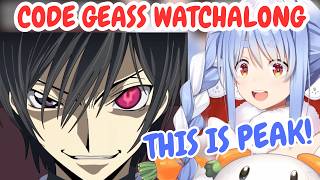 Pekora Got Hooked in the First Minute | Code Geass Watchalong Part 1