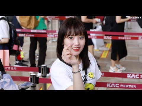 180714 유니티(UNI.T) 윤조, '흑발도 귀여운 쪼꼬미 요정 융조'(김포공항 출국)