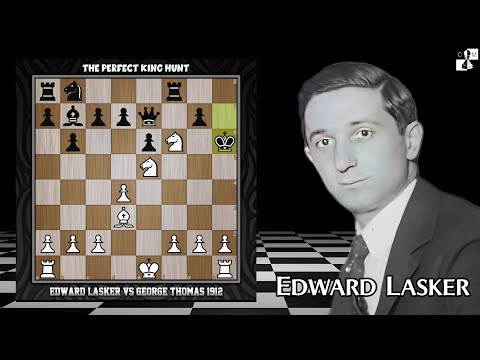 Edward Lasker vs George Thomas 1912 | The Perfect King Hunt ♟️