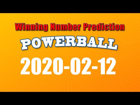 Winning numbers prediction for 2020-02-12|U.S. Powerball