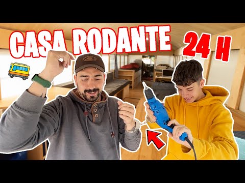 24 horas Reformando  CASA RODANTE ¡¡Con el NOVIO de mi HIJA!! Instalamos PLACAS SOLARES #camper