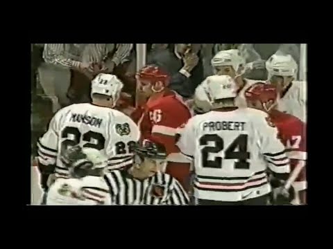 Red Wings - Blackhawks hits and roughs 2/12/99