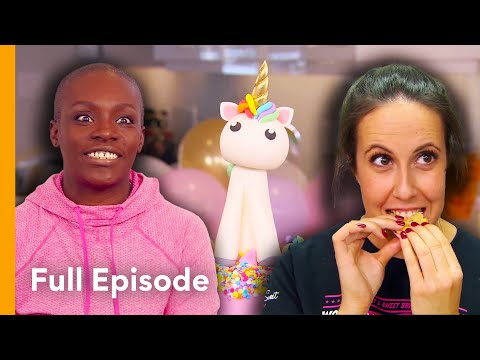 Who Will Nail the Disco Rainbow Unicorn Cake? | Ep3 | Best Cake Wins S1
