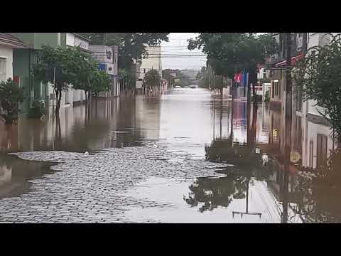 Enchente Rua Olavo Bilac Montenegro 03 de maio de 2024