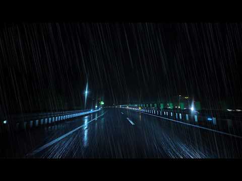 ☔️Lonely Midnight Drive on a Rainy Highway😴for Sleep & Relaxation