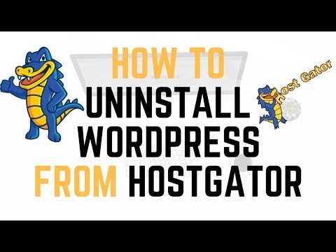 How To Uninstall WordPress From Hostgator cPanel |...