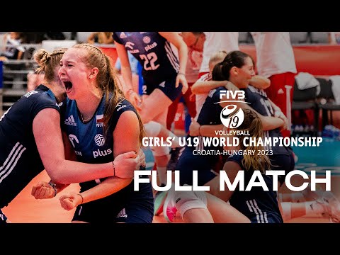 USA🇺🇸 vs. POL🇵🇱 - Full Match | Girls' U19 World Championship | Pool D