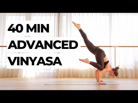 40Min Advanced Vinyasa with Arm Balances & Inversions