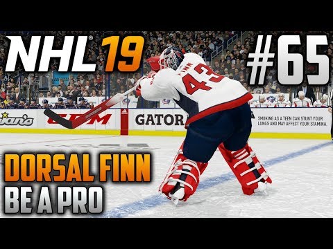 NHL 19 Be a Pro | Dorsal Finn (Goalie) | EP65 | TWO GOALIE GOALS IN ONE EPISODE?