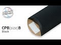 229x162 +30 Black Corrugated Pillow Box