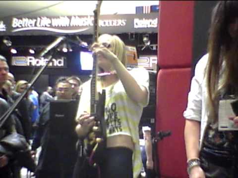 Iron Maidens at Winter NAMM 2012 in the Roland Corporation filmed by Frank Boxberger Metal