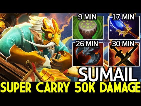 SUMAIL [Gyrocopter] Super Carry 50K Damage Crazy Plays 7.22 Dota 2