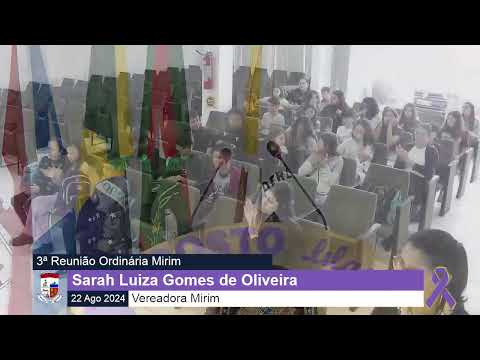 3ª Reunião Ordinária Mirim 22/08/2024