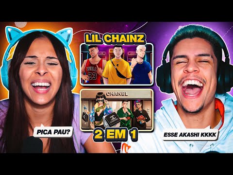 2 EM 1: LIL CHAINZ - Cascavel & Pacman | [React em Casal] 🔥