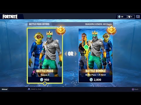 New Season 8 Battle Pass Bundle Fortnite Season 8 Skins Leaked - the video promo code