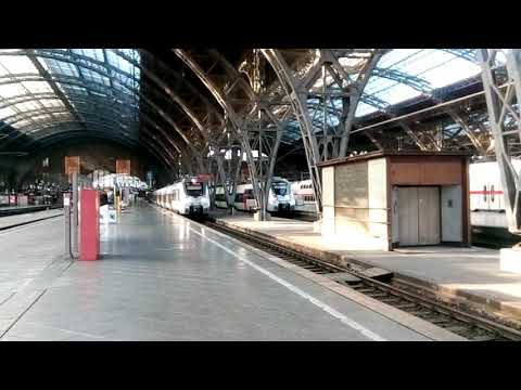 Ausfahrt des RE 13 in Leipzig Hbf ❗