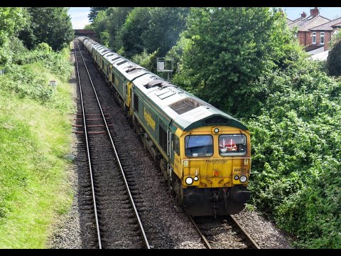 Freightliner Class 66 No's. 66615 & 66607 & 66606 & 66620 & 66618 on 6Z92 on 04.07.21 - HD