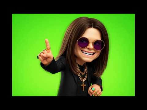 Ozzy Osbourne cartoon on chroma