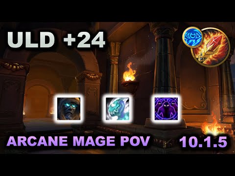 213k Overall Arcane Mage 10.1.5 Dragonflight Season 2 - Uldaman +24 Tyrannical