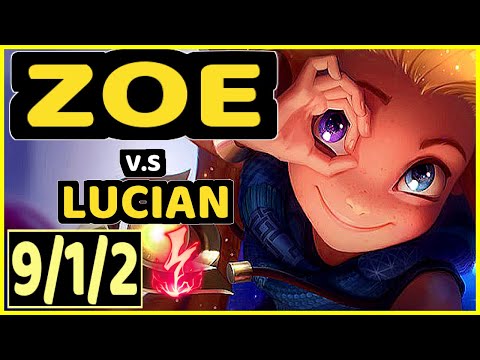 SERTUSS (ZOE) vs LUCIAN - 9/1/2 KDA MID CHALLENGER GAMEPLAY - EUW