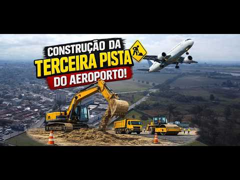 🚧 Terceira Pista do Aeroporto Afonso Pena: Como Está a Obra em São José dos Pinhais? ✈️
