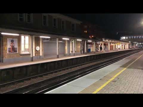 Class 444 passes Feltham, Weymouth - London Waterloo