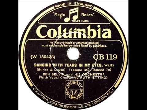 Ben Selvin - Dancing With Tears In My Eyes (Ruth Etting)