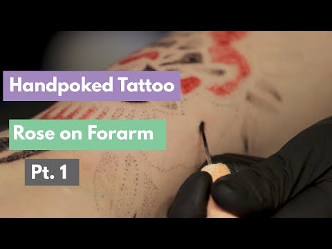 Handpoked Forearm Rose