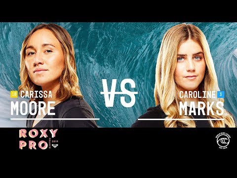 Carissa Moore & Caroline Marks Compete for Roxy Pro Title