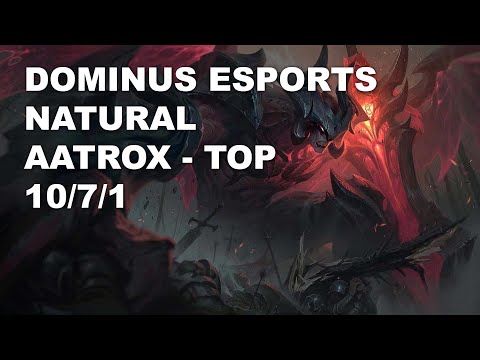 Dominus Esports Natural Top Aatrox vs Jax - KR Challenger Rank Game 10.7