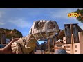 Jurassic World Stomp N Escape Tyrannosaurus Rex & Slash N Battle Scorpios Rex - Smyths Toys