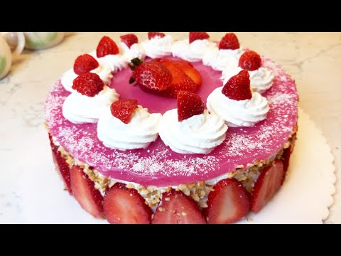 torta delizia alle fragole facilissima e buonissima 😋