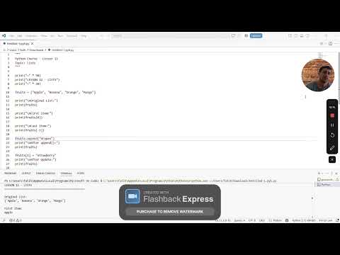 Python Course 12 Lists In Python For Beginners