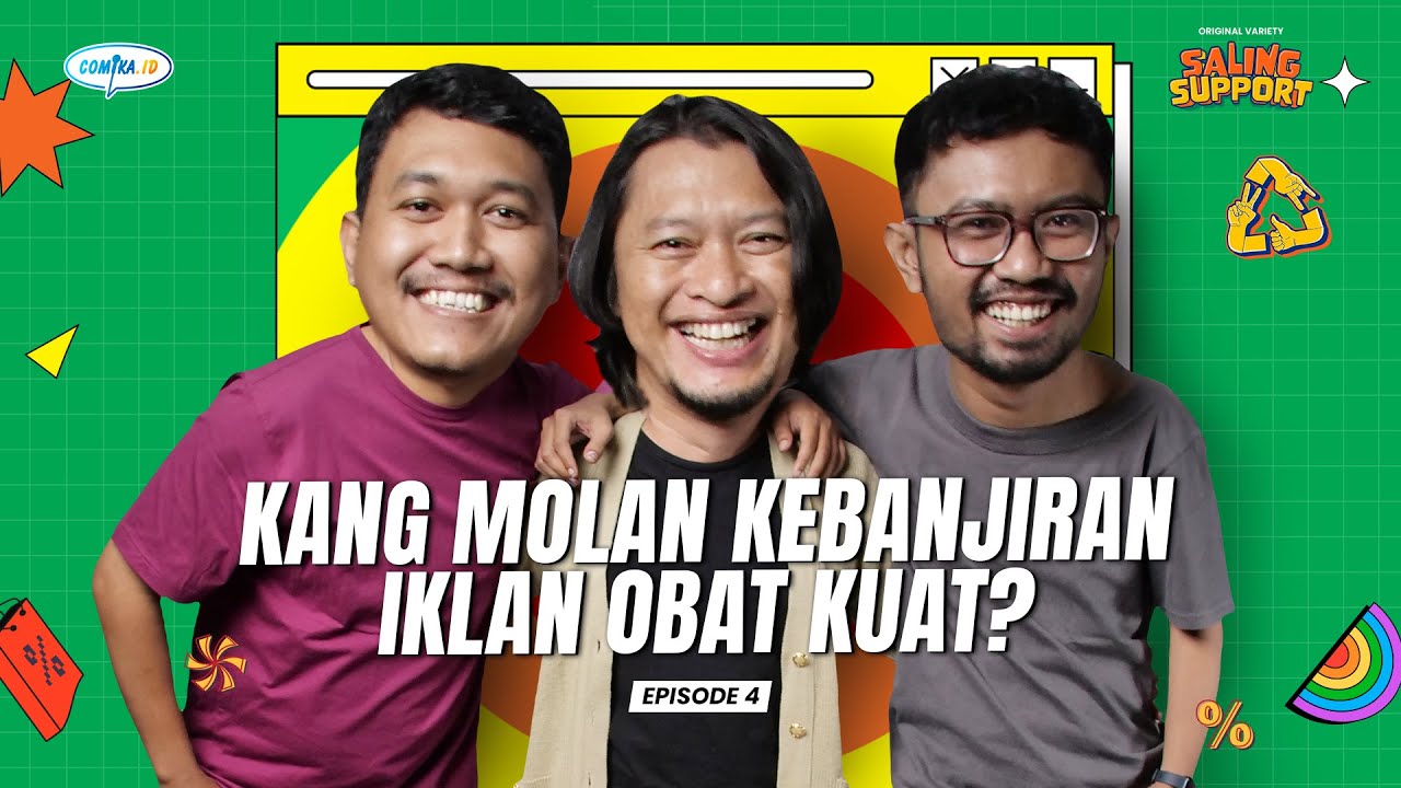 KANG MOLAN KEBANJIRAN IKLAN OBAT KUAT - Saling Support Eps  4 (Ridwan Remin, Dany Beler dan Molan)