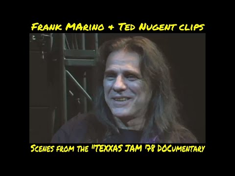 Frank Marino of Mahogany Rush & Ted Nugent Interview clipa from "TEXXAS JAM" 1978