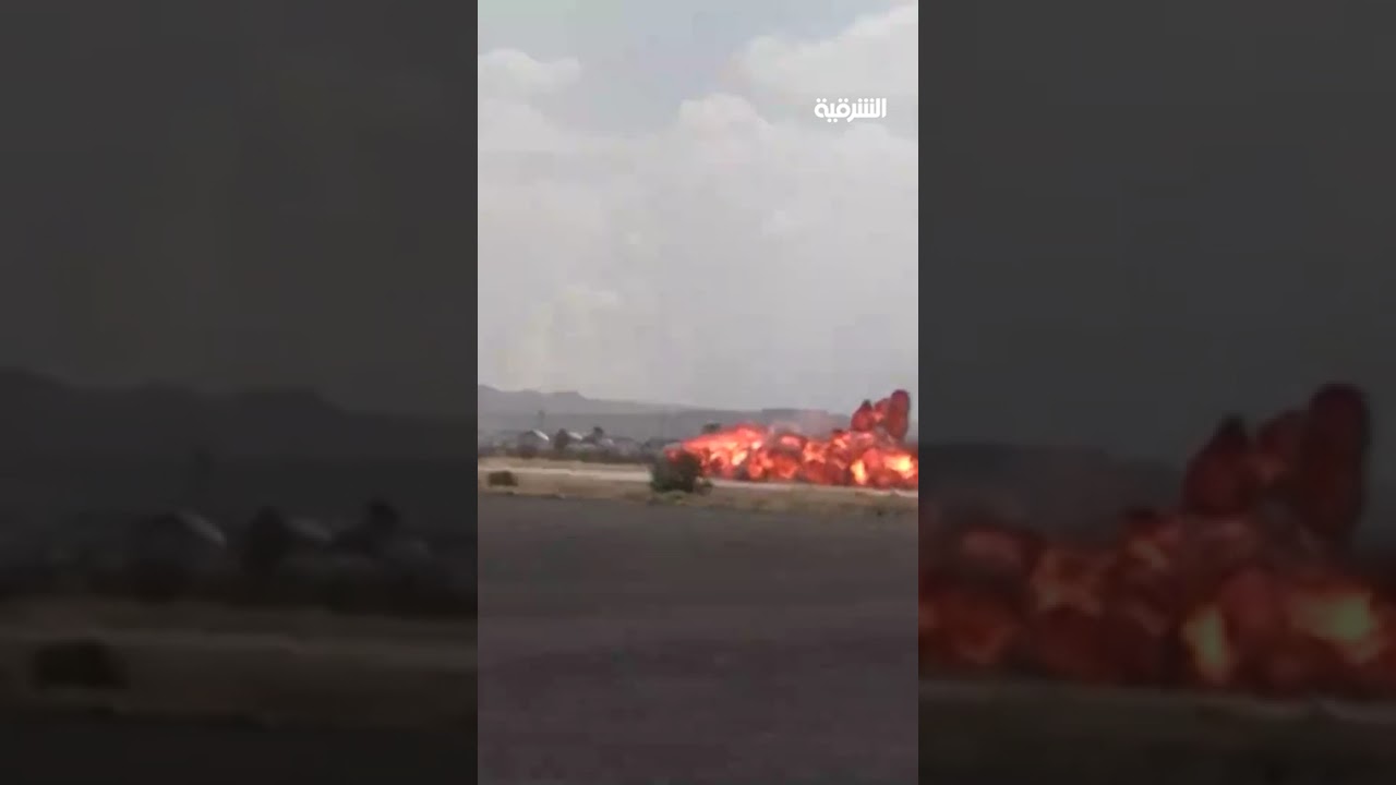 فيديو | اللحظات الأولى لقصف مطار صنعاء