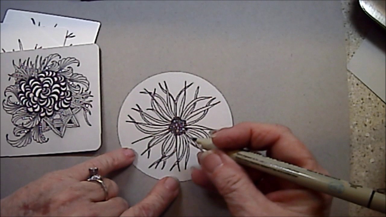 Squid Tangle Pattern Lesson #165