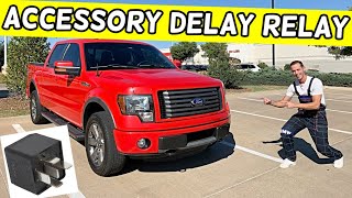 FORD F150 ACCESSORY DELAY RELAY LOCATION REPLACEMENT F 150 RELAY 2009 2010 2011 2012 2013 2014