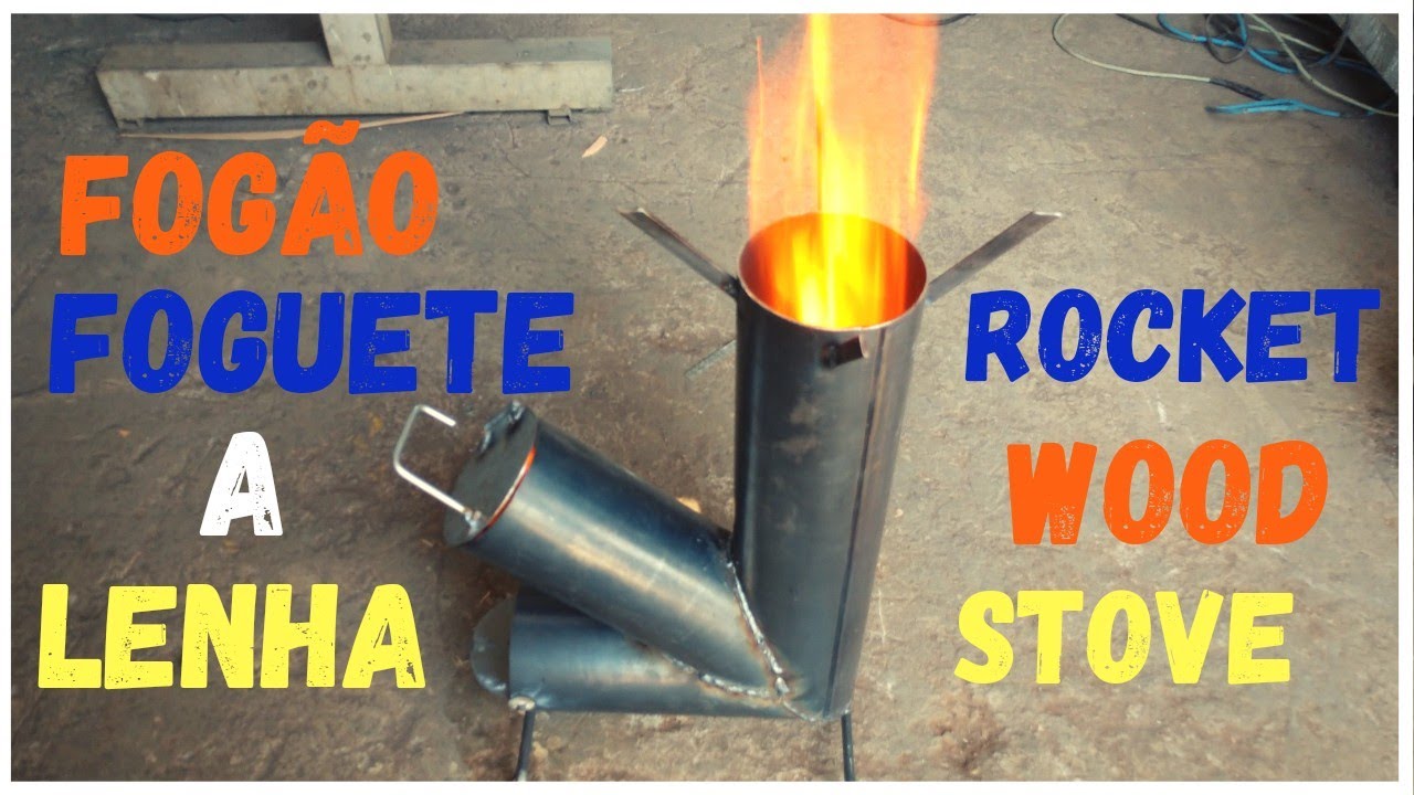homemade wood burning rocket stove #Diy