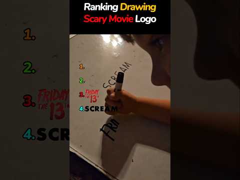 Ranking Drawing Horror Movie Logos #ranking #hyperlexia