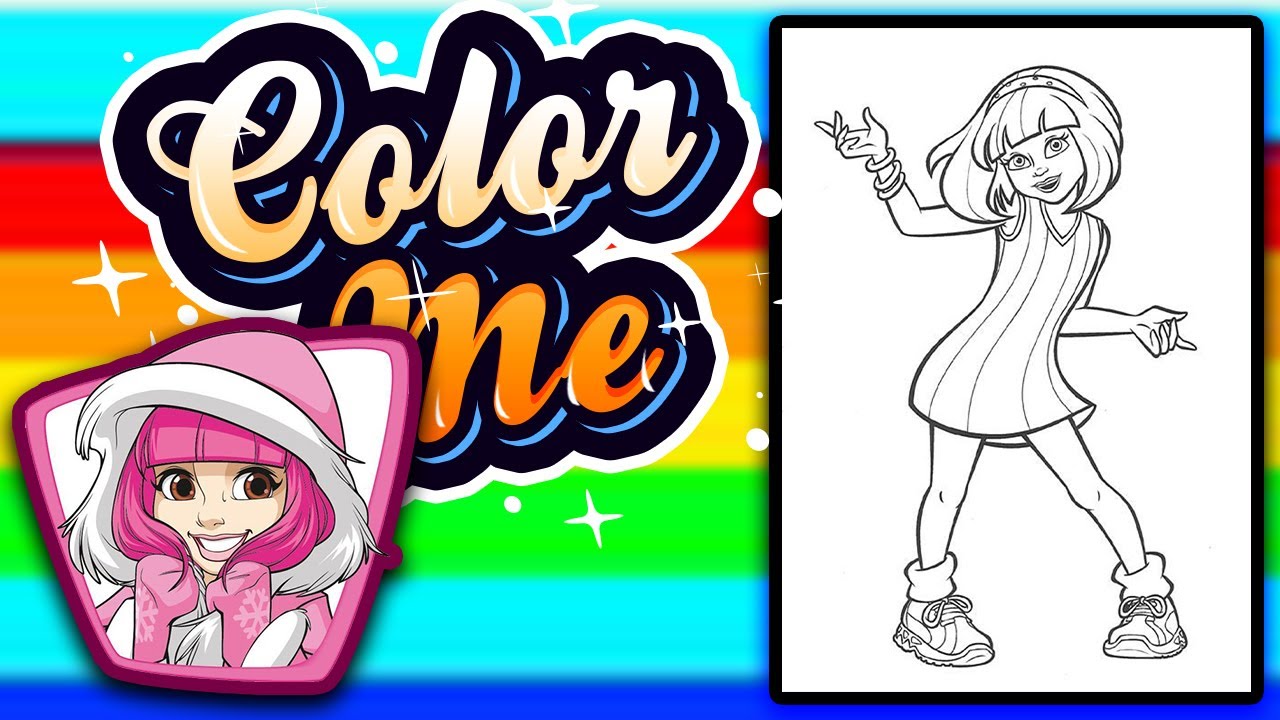 Coloring Stephanie From lazy town - Coloring Pages 💃💃💃