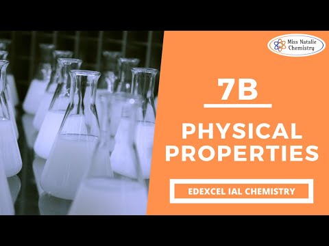 7B Physical Properties - Edexcel IAS Chemistry (Unit 2)