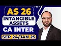 AS 26 Intangible Assets | Advanced Accounting Chapter- 5 Unit 6 | CA Inter Sep 24/Jan 25 | ICAI