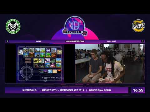 SUPERBOU 3 - CGN | Nicki (Fox) Vs. Amsah (Sheik) - Losers Quarters - Melee Singles