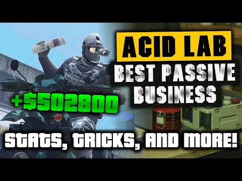 GTA Online: How To Efficiently Use The Acid Lab Business! (NEW BEST PASSIVE SOLO BUSINESS)